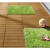 Eco-friendly wood plastic composite interlocking decking tile