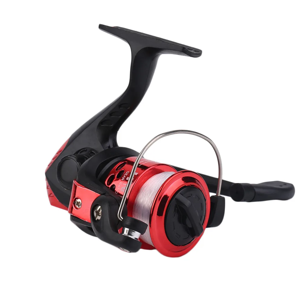 

JL200 Electroplating Fishing Reel Gear Ratio 5.1: 1 Spinning Reel With Fishing Line