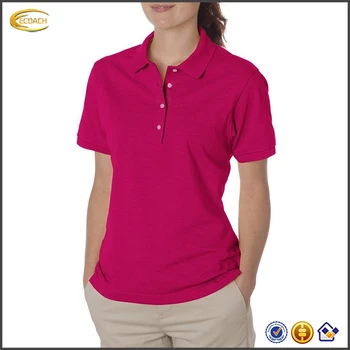 ladies cotton golf polo shirts