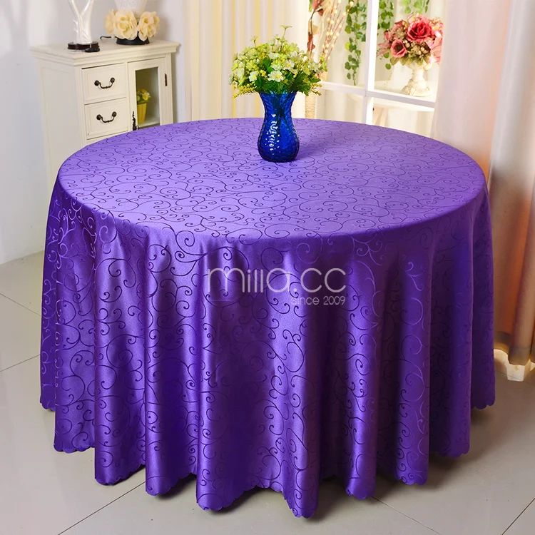 Wholesale Good Quality Royal Blue Round Brocade Tablecloth Buy 108