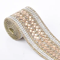 

LOCACRYSTAL Brand Clothing Belt Decoration Crystal Chain Hotfix Rhinestone Trim