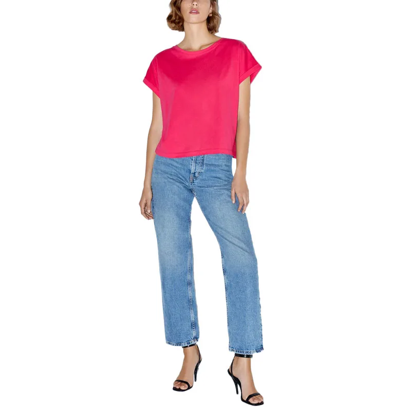 

Summer Short Sleeve T Shirt Round Neck Best Selling Cotton T Shirt, Red