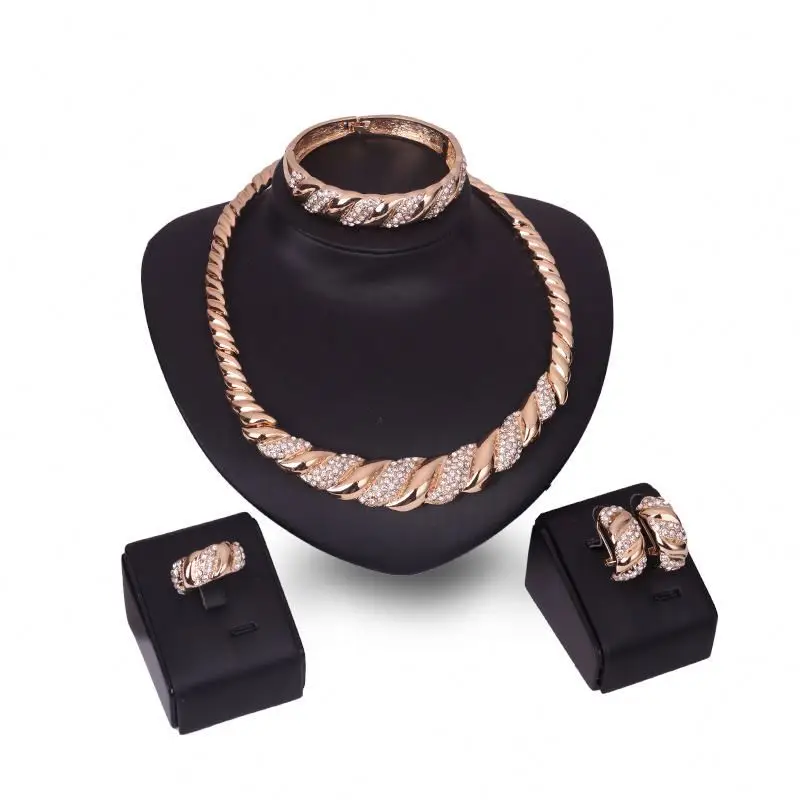 

High quality women jewelry set moroccan gold jewelry