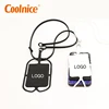 Printed logo Silicone Hanging Rope smart mobile phone case with lanyard