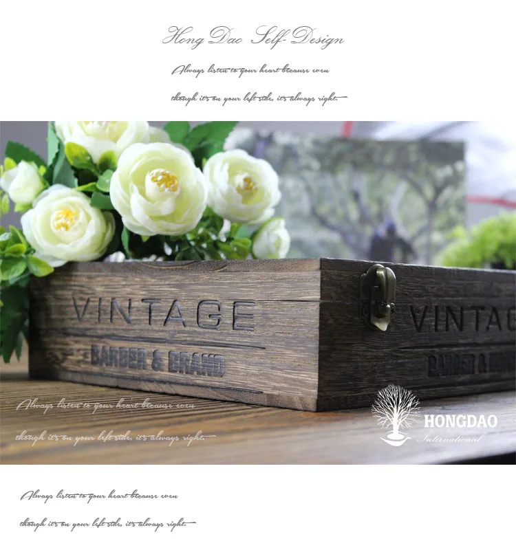 wooden box for tea packing