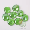 500g 28-32mm dark green flat glass beads Good quality blazing fire pit glass of factory direct price