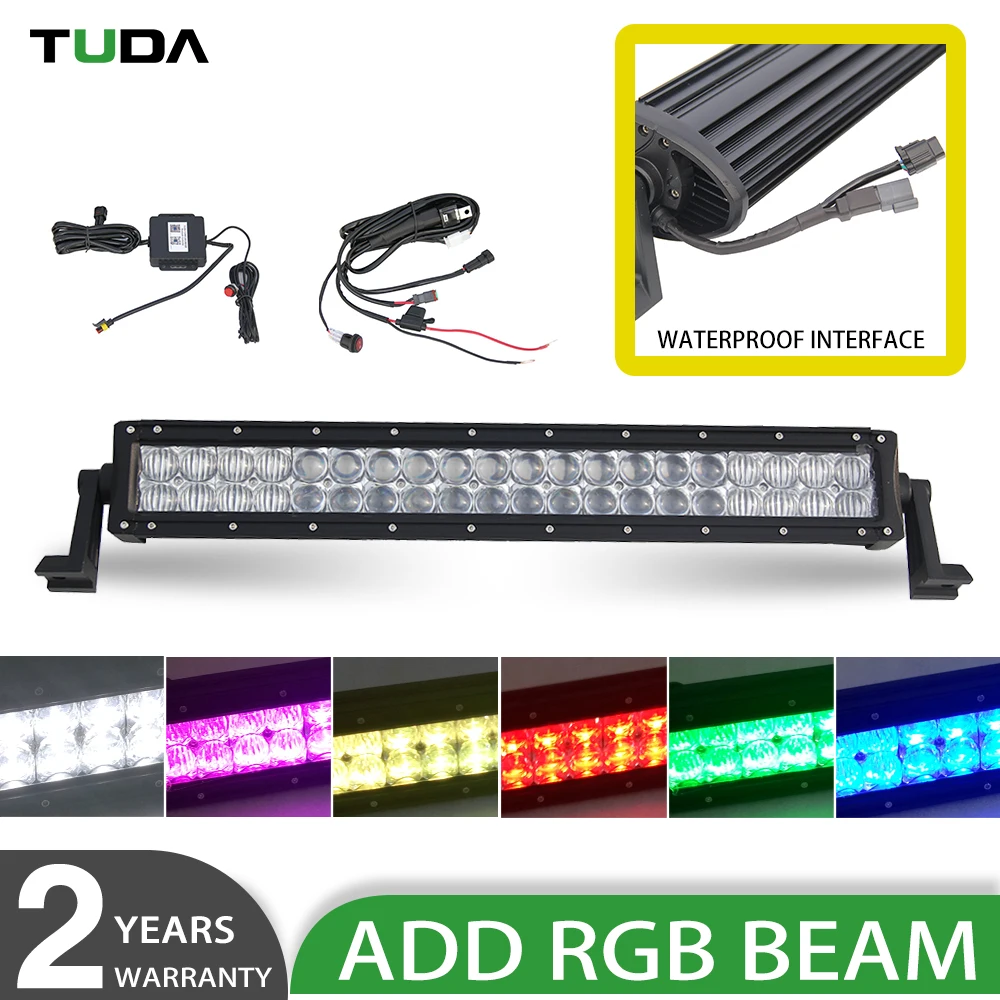 Factory Sale 5d Dual Row Waterproof 200w Spot Led Light Bar,22inch