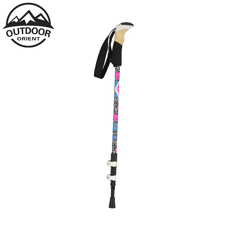 
Carbon Fiber Ultralight Nordic Telescopic Trekking Poles Hiking Walking Stick 