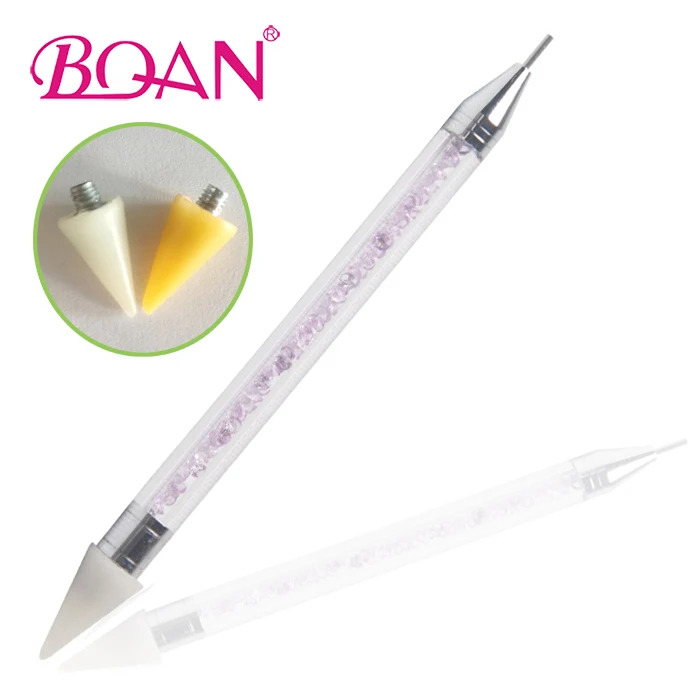 

2017 BQAN New Nail Art Rhinestones Picker Gems Bead Wax Picking Pen Tool, As photos show