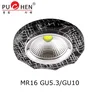 modern round flower patterned led panel crystal downlight spotlight with GU5.3 lampholder