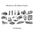Miniature 3D Metal Model Puzzle Building Kits Laser Cutting Solid Jigsaw Scale Model Ship Fighter Aircraft