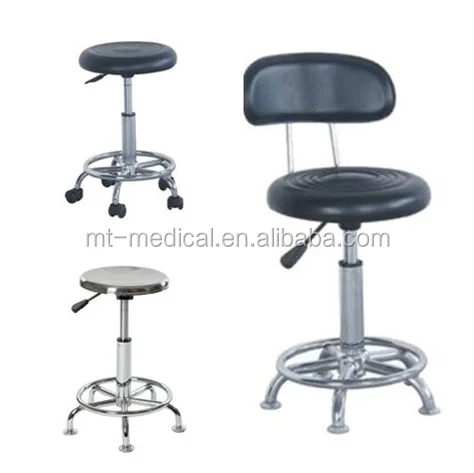 Hospital Device Height Adjustable Stool Stainless Steel Chair