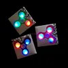 LED hand spinner 3 light in white box new model fidget spinner light spinner toy