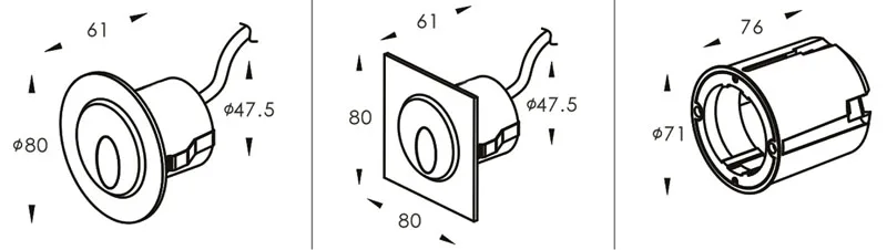 IP65 waterproof outdoor wall mounted led light