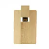 Promotion Wooden memory usb stick 2gb ultra thin cheap card flip flash drive Disk
