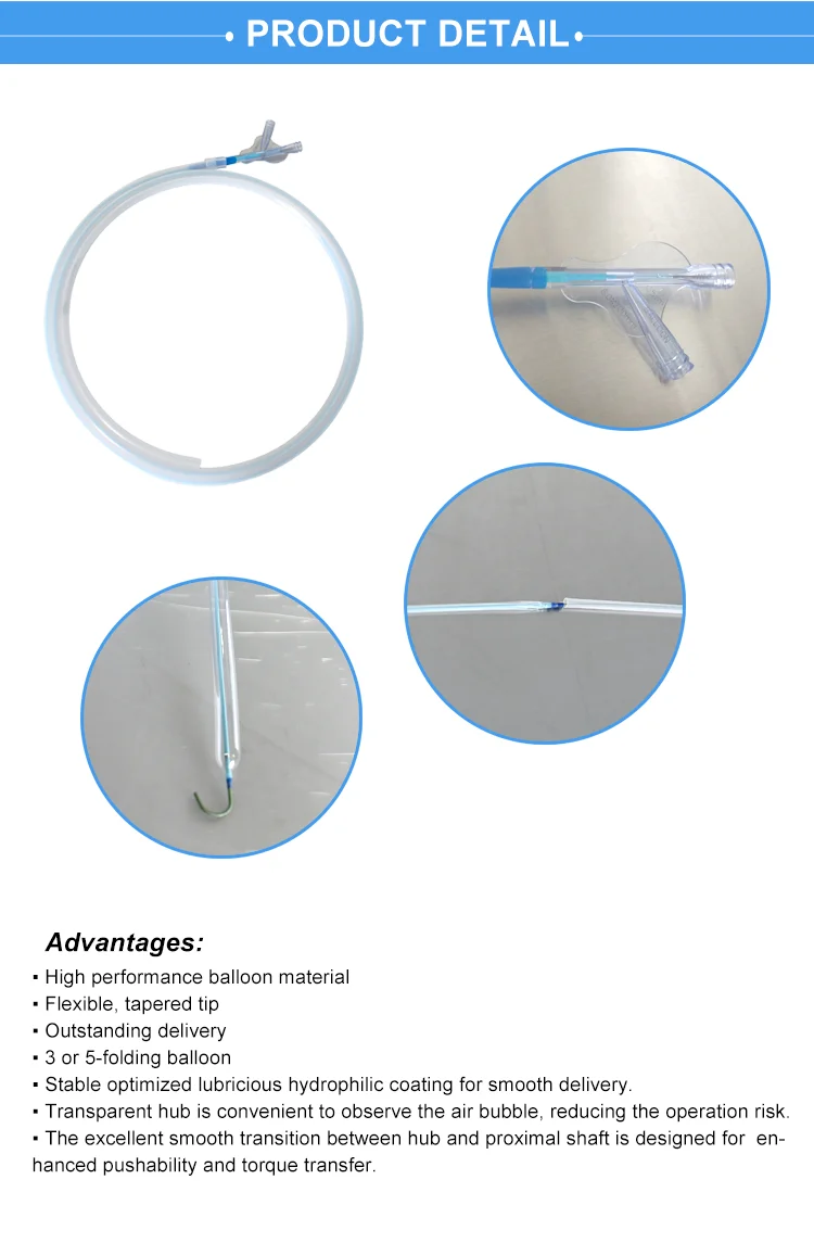 Hot selling disposable pta balloon dilatation catheter
