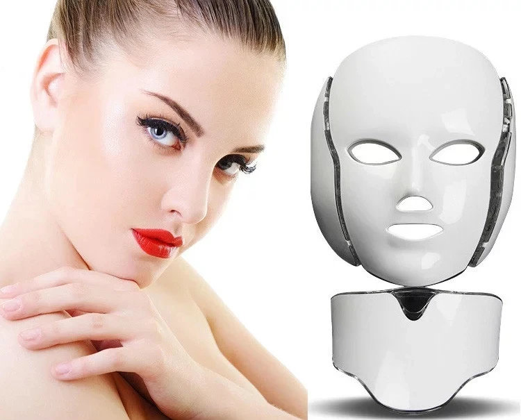 new products 2019 innovative product Sheet Mask Form korean facial mask Pdt 7 colors led light face mask