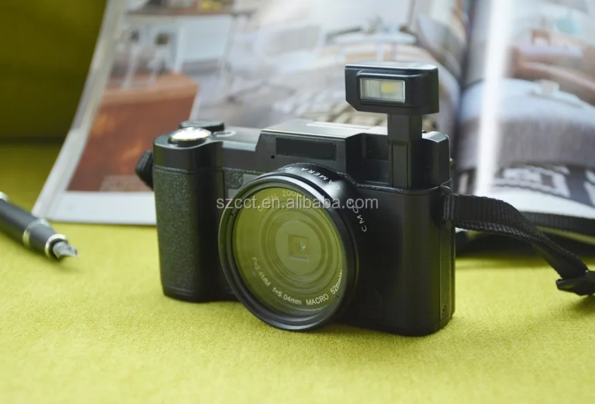 

Dlsr Camera with 800mAh Battery Anti-shake 8MP SLR Flash Cameras Digital R2