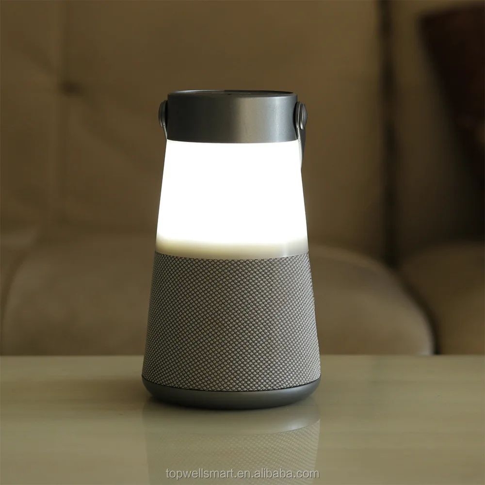 Waterproof Portable Speaker Fabric Wireless Speaker With LED lamp for camping - ANKUX.COM
