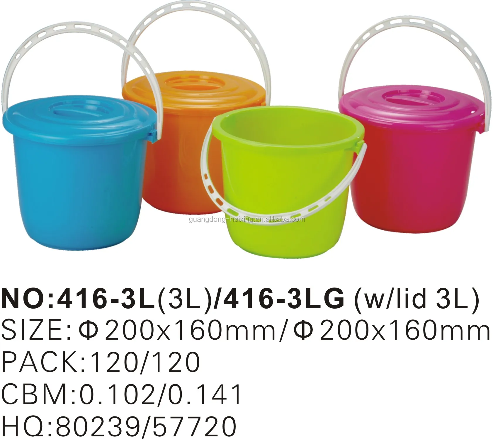 Wholesale Cheap Backet/ Ecofriendly Stocked Oem Plastic Water Buckets