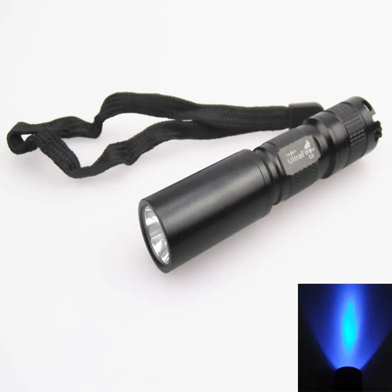 

UltraFire C3 Ultraviolet Black light Torch 3W 2-Core 365nm UV LED Flashlight