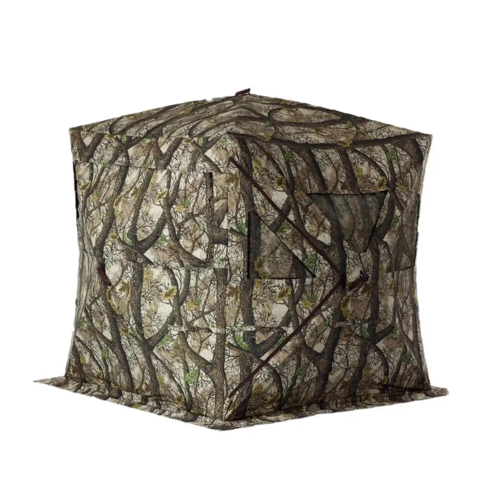 Oem Lightweight Portable Foldable Double Layer Hunting Box Blind Tent