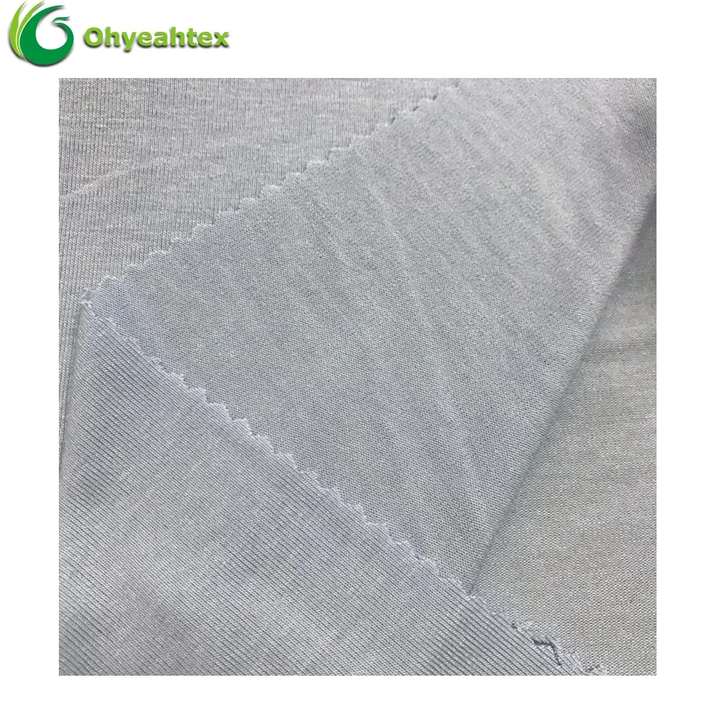 Ecofriendly 40s Single Jersey Modal Cotton Elastane Fabric For Tshirt