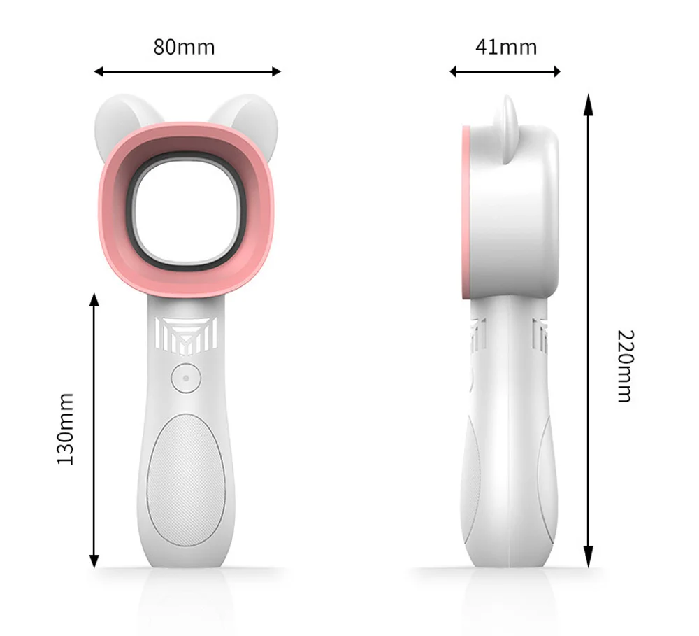2019 usb portable rechargeable handheld 16 bladeless fan no leaf fan no blade mini electric hand fan.jpg