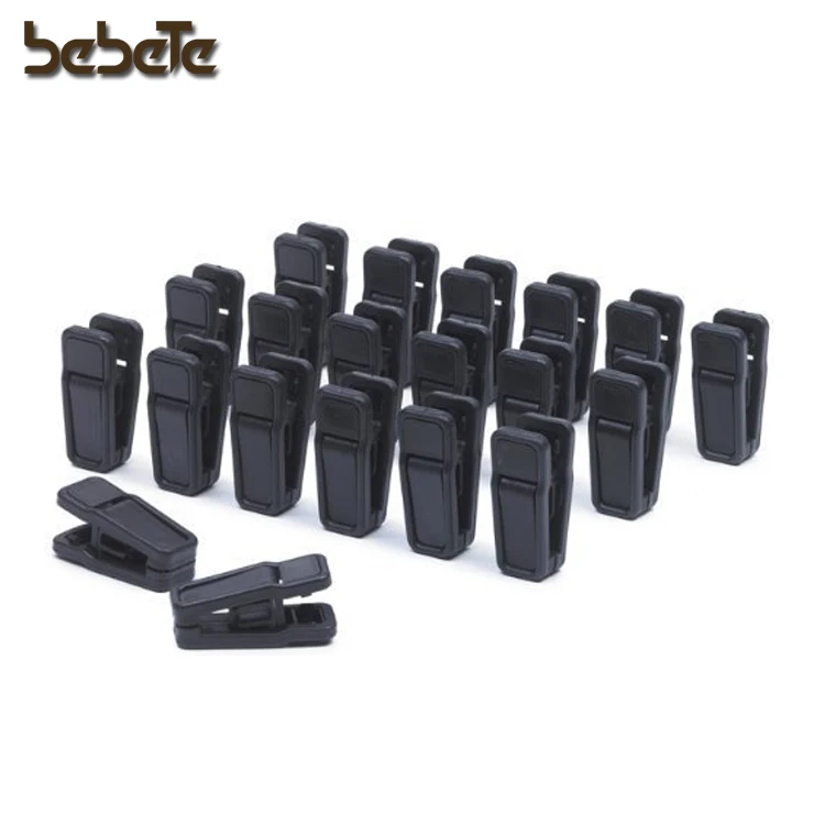 
Removable Plastic Clothes Clips for Flocked Garment Trouser Hangers 