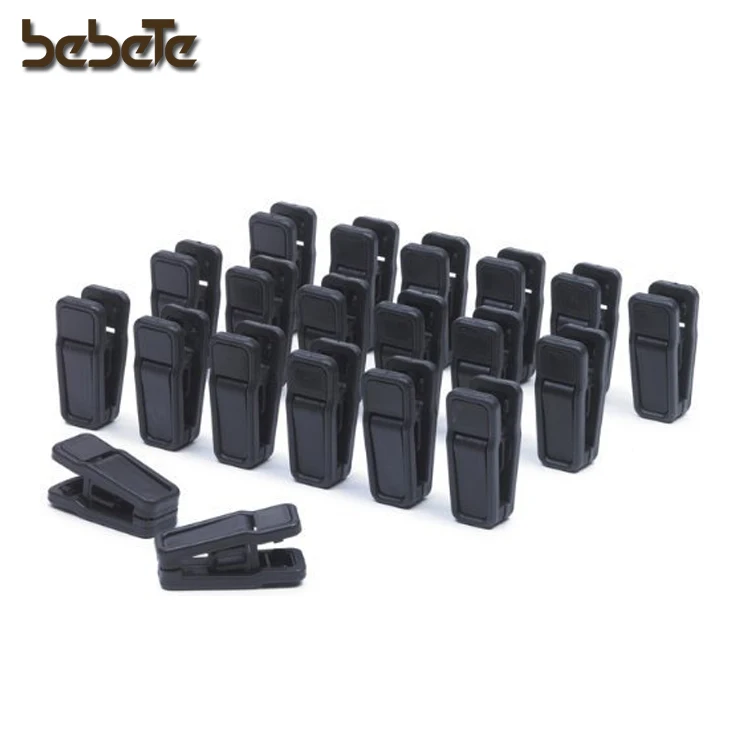 Removable Plastic Clothes Clips For Flocked Garment Trouser Hangers ...