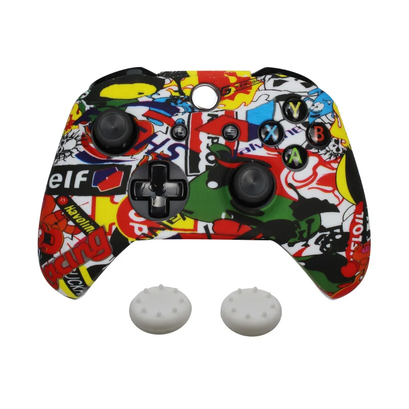 

For Xbox one controller anti-slip waterproof Silicone Rubber Gel Skin Cover Case