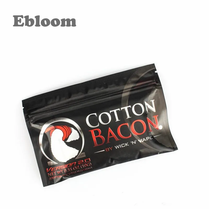 4 Packs Cotton Bacons V2 by Wick n Vape Organic Tasteless Wickings Material AA