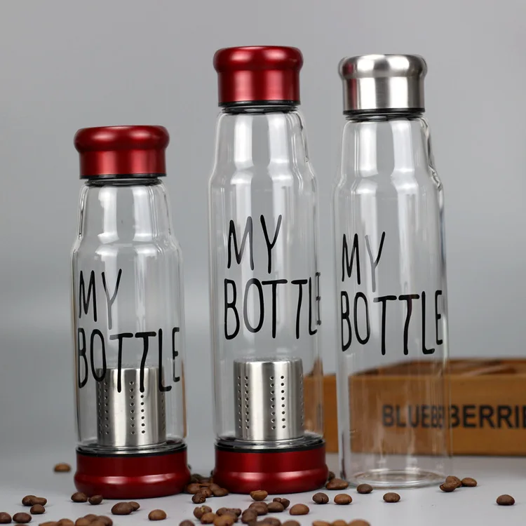 

Hot sale Tea Infuser Water Bottle With Removable Bottom, Customized color