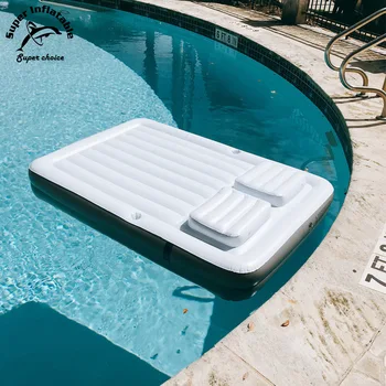 pool float swimming luxury inflatable lounge bed larger