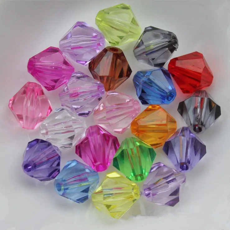 
Little bag wholesale DIY jewelry making 4mm clear crystal bicone acrylic beads 