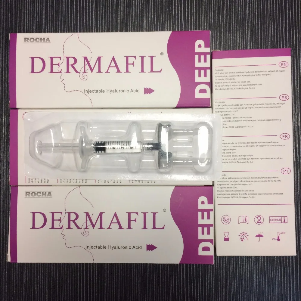 

2ml hyaluronic acid dermalfil injectable dermal fillers, Transparent