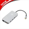 High Quality Wholesale/OEM VCOM USB 3.1 Type C Male to HDMI+RJ45+USB 3.0 HUBx4+SD+TF+PD Charging USB-C Docking