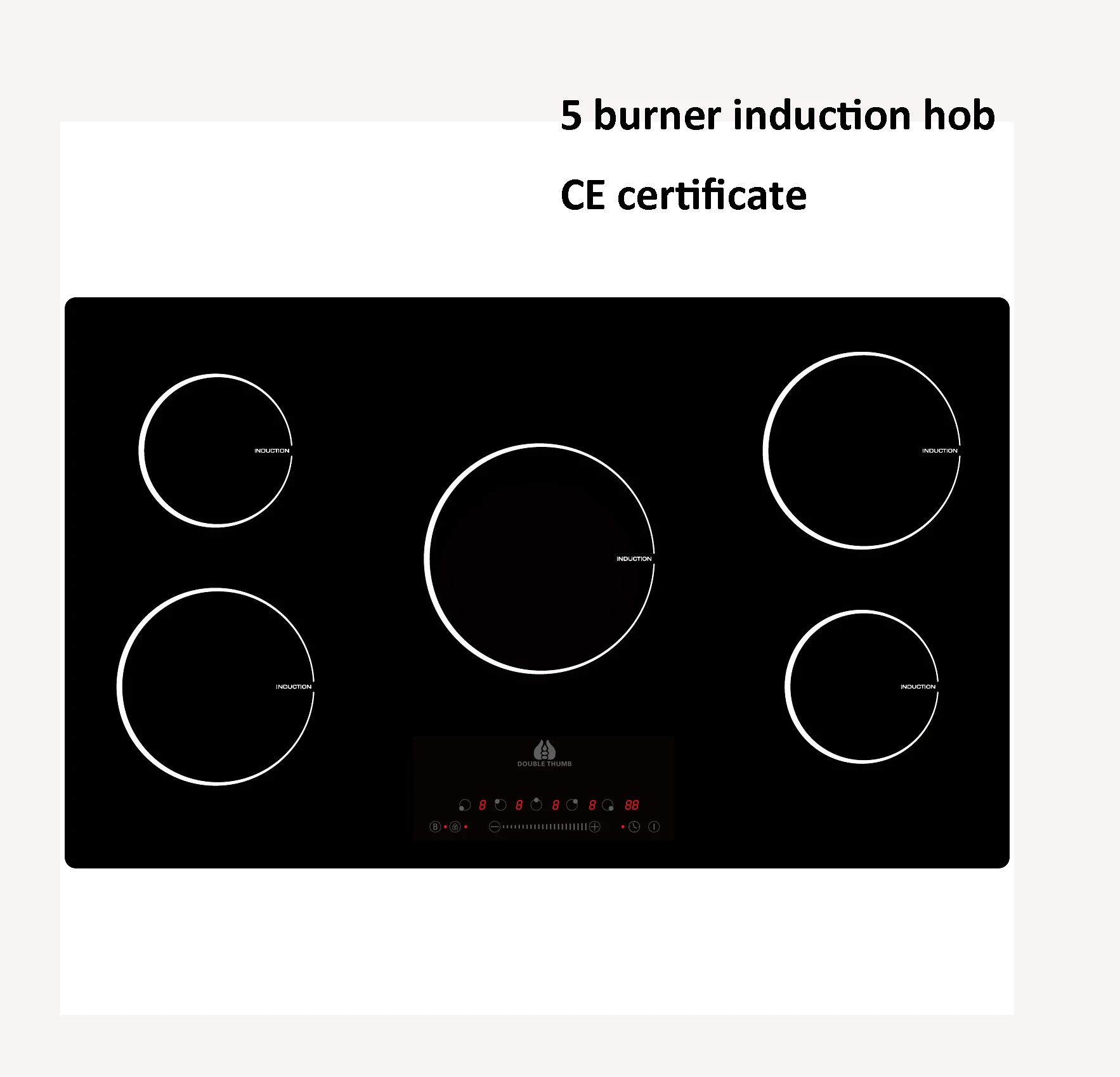 5 burner induction hob