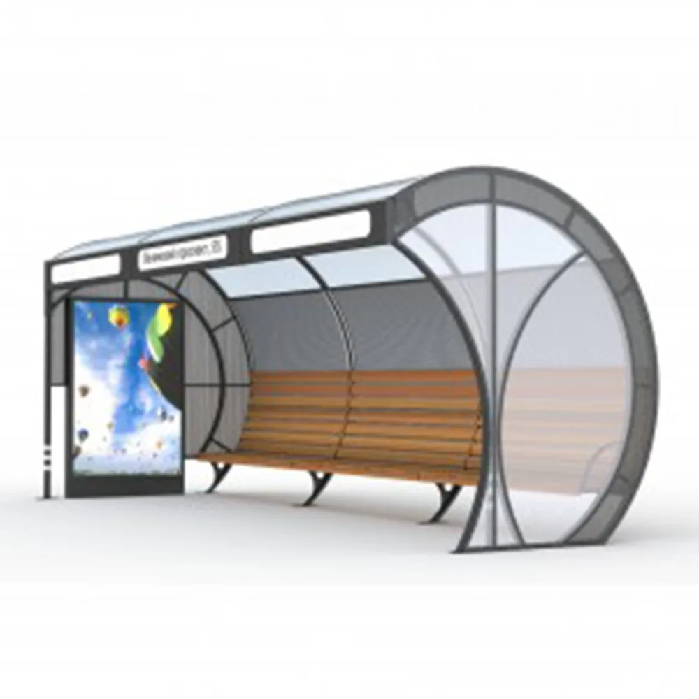 product-Galvanized sheet stainless steel modern design bus stop shelter-YEROO-img