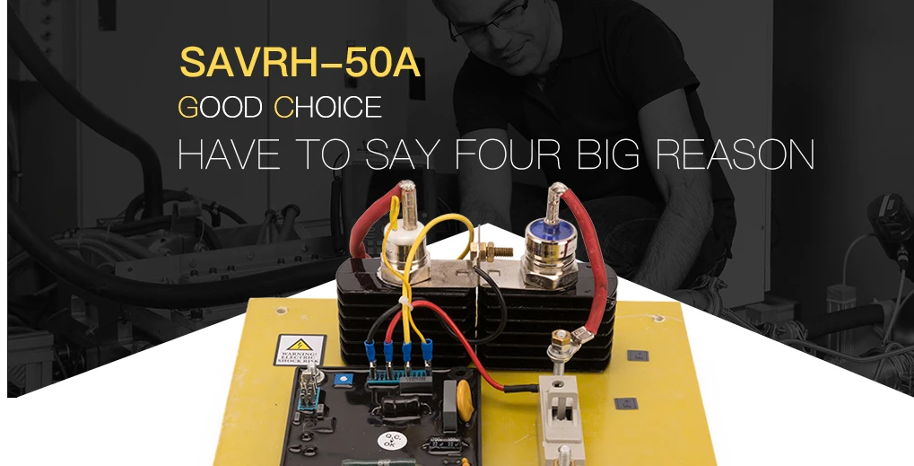 Single Phase Generator brush 30kva automatic voltage regulator avr Savrh-50a