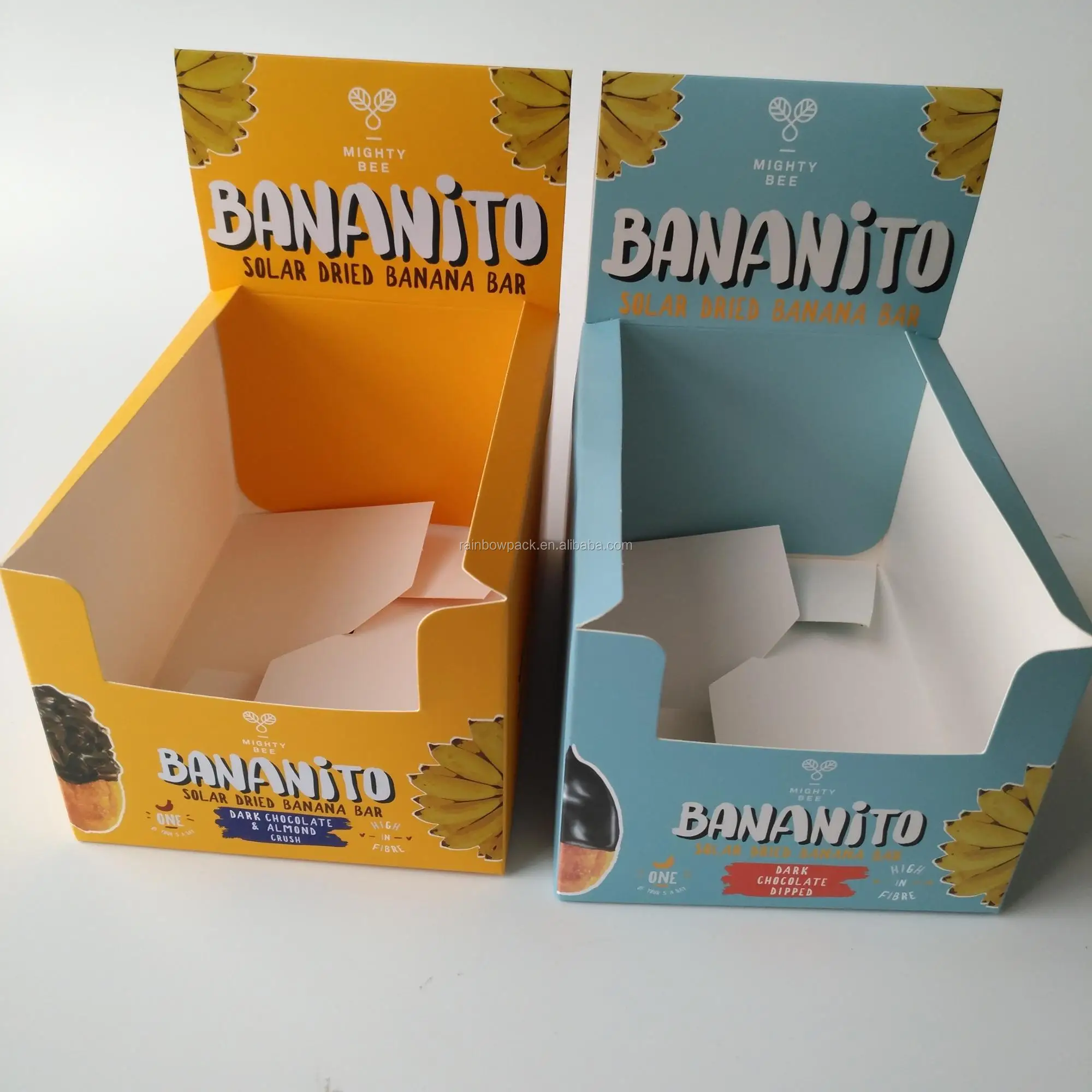 Food Grade Kraft Paper Display Box With Clear Window For Snack Food