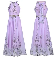 

Hot Selling Chiffon Floral Maxi Dress Floral Tank Dress