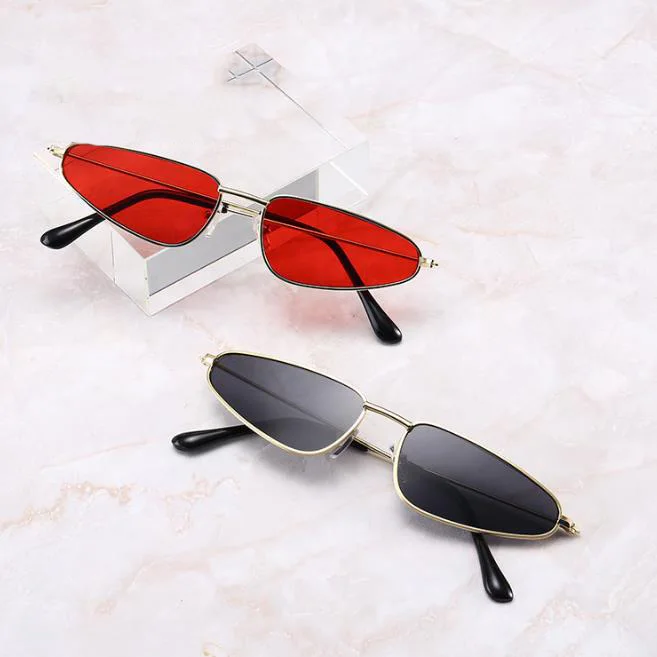 

wholesale small order stock New small frame fashion personality cat eye sunglasses, 6 colors