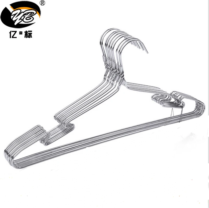 

Cheap Hangers For Clothes Supermarket Non-slip Wire Metal Chrome Clothes Hangers for Laundry, Silver;gold