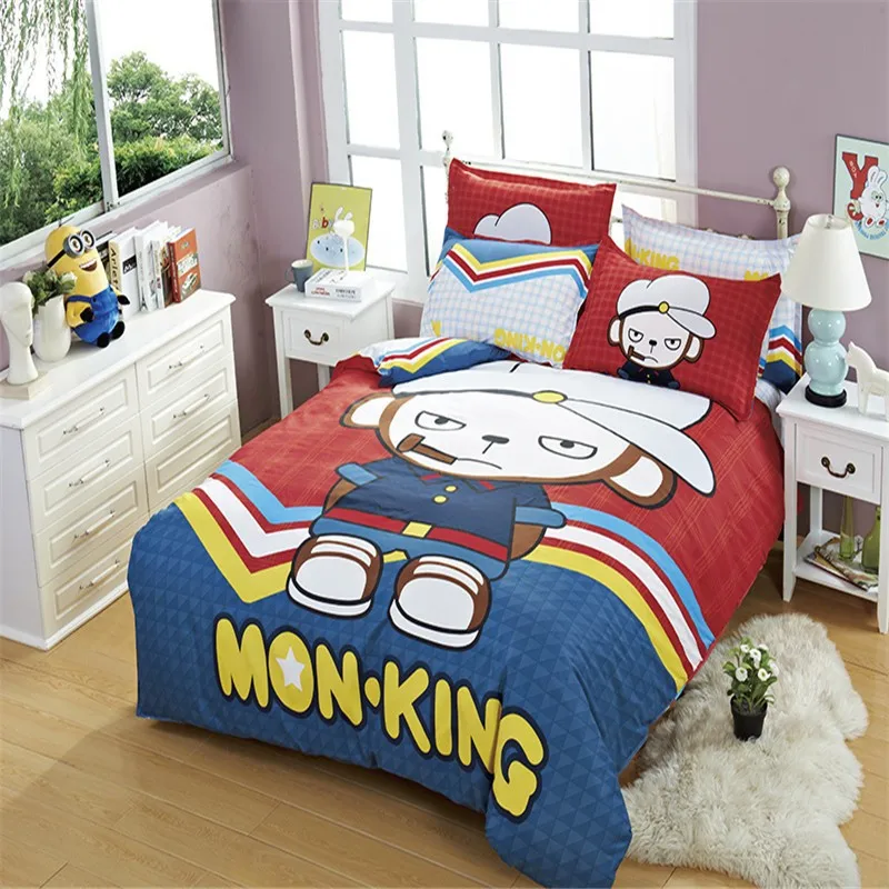 2016 New Fashion 4pc Bedding Sets Cartoon Pictures Duvet ...