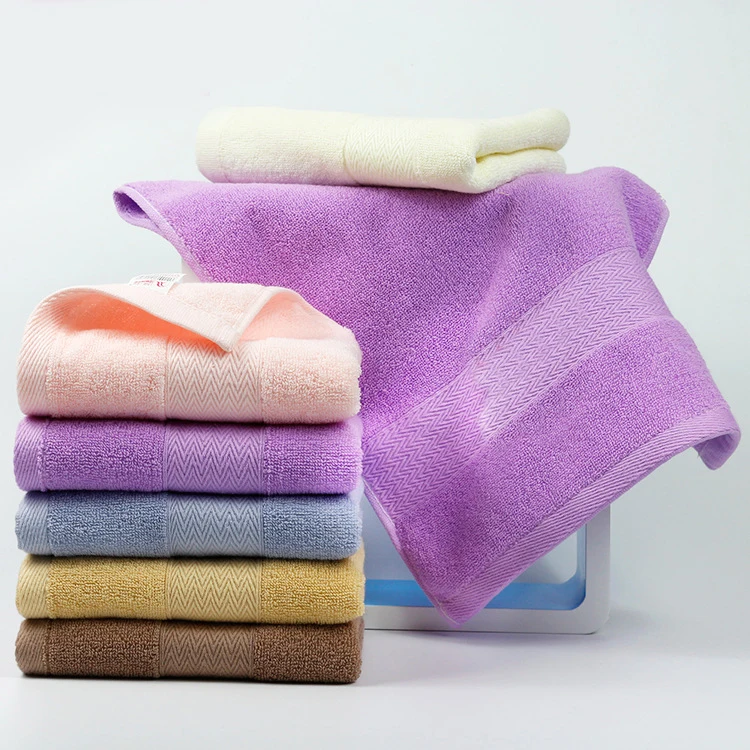 Face towel 100 cotton hand towel fabric for hotel or home