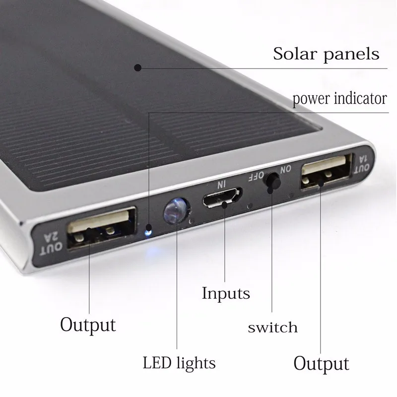 Solar Power Bank 10000mah - ANKUX.COM