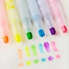 7 Colors Dual Tips Permanent Art Markers Highlighter Study Kit, 1-4 mm for Drawing Sketching Highlighting and Underlining 6 Pcs