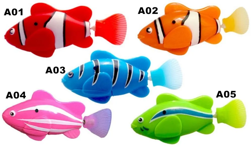 battery operated swimming fish