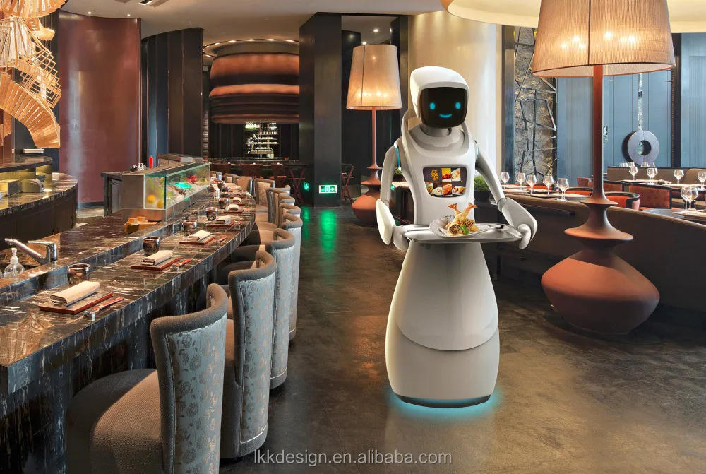 
Comercial Service Robot Intelligent Robot for Businesses Catering Restaurant Service Waiter Robot Deliver 